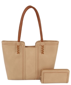 Fashion 2-in-1 Shopper Wallet Set LHU5221WZ TAUPE